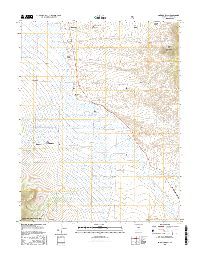 Aldrich Gulch Colorado - 24k Topo Map