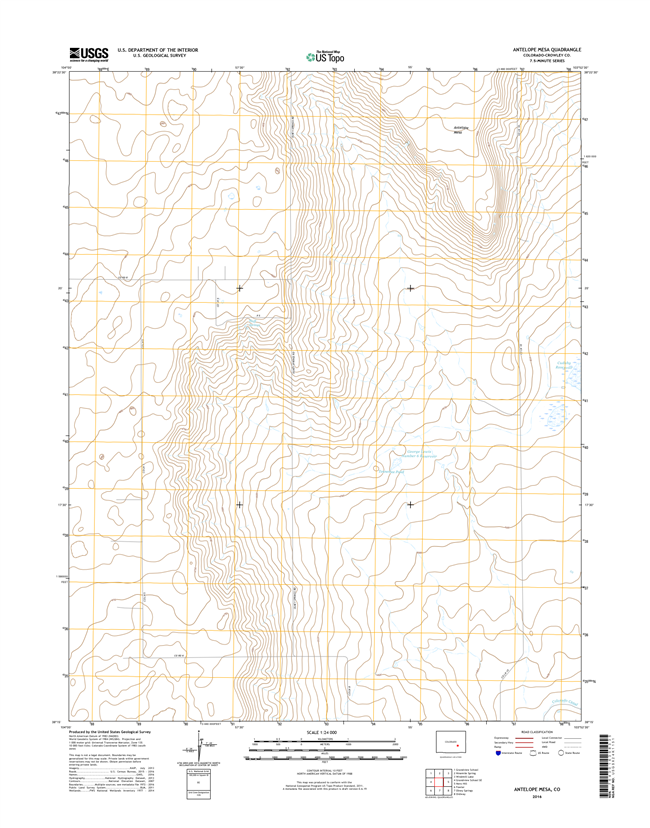 Antelope Mesa Colorado - 24k Topo Map