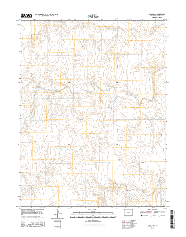 Arriba NW Colorado - 24k Topo Map