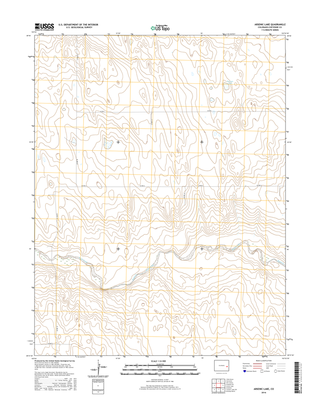 Arsenic Lake Colorado - 24k Topo Map