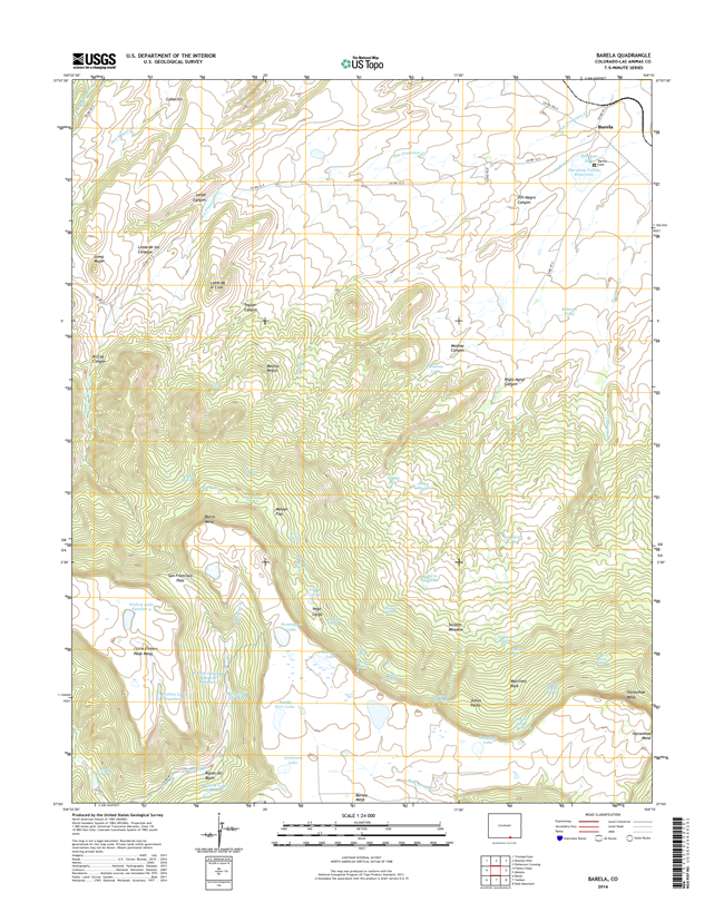 Barela Colorado - 24k Topo Map