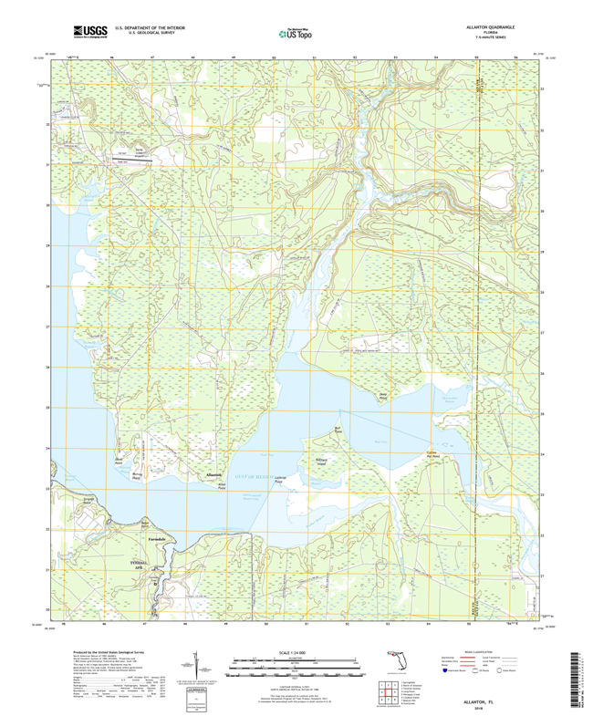 Allanton Florida - 24k Topo Map