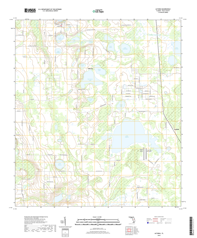 Alturas Florida - 24k Topo Map