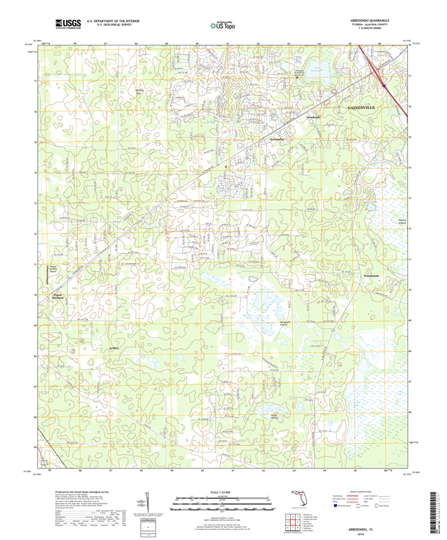 Arredondo Florida - 24k Topo Map