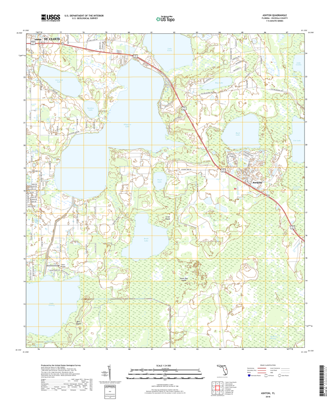 Ashton Florida - 24k Topo Map