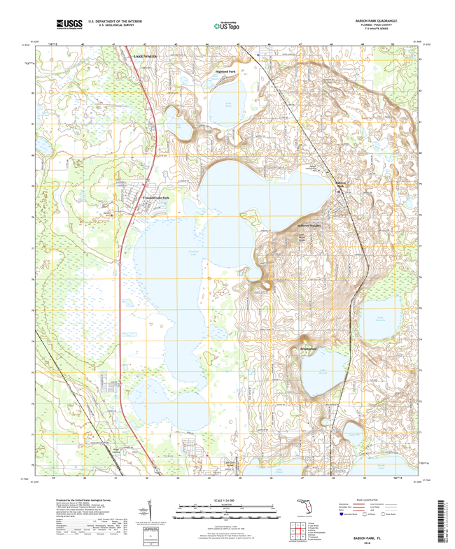 Babson Park Florida - 24k Topo Map