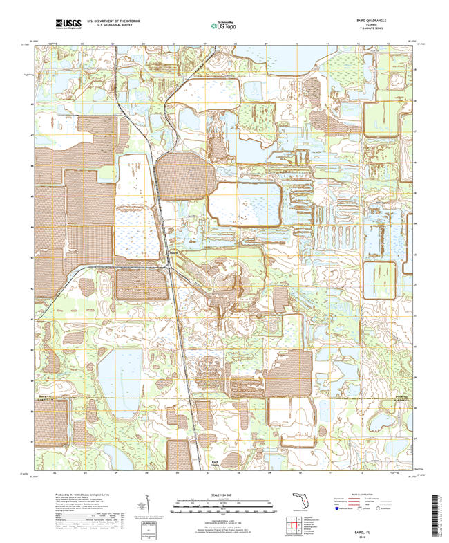 Baird Florida - 24k Topo Map