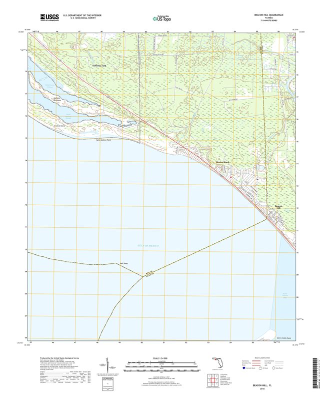 Beacon Hill Florida - 24k Topo Map