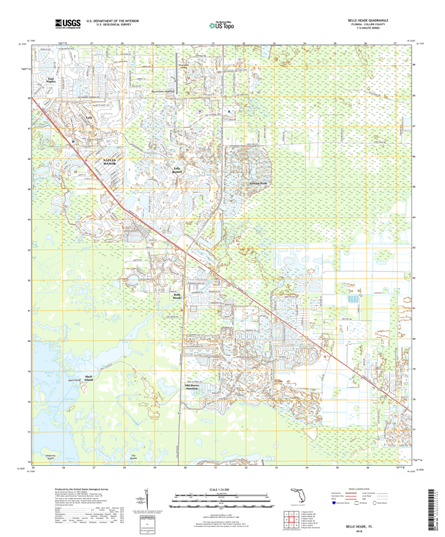 Belle Meade Florida - 24k Topo Map