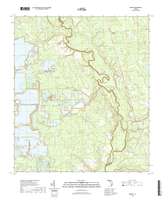 Benton Florida - 24k Topo Map