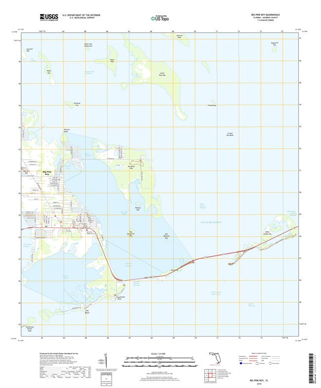 Big Pine Key Florida - 24k Topo Map