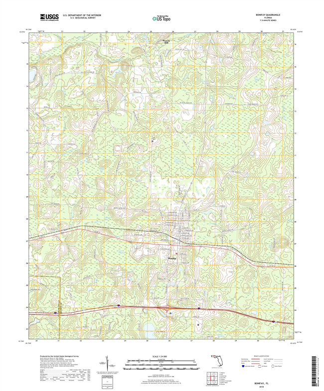 Bonifay Florida - 24k Topo Map