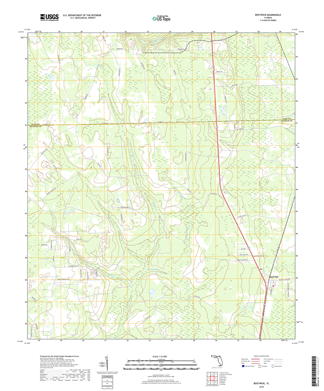 Bostwick Florida - 24k Topo Map