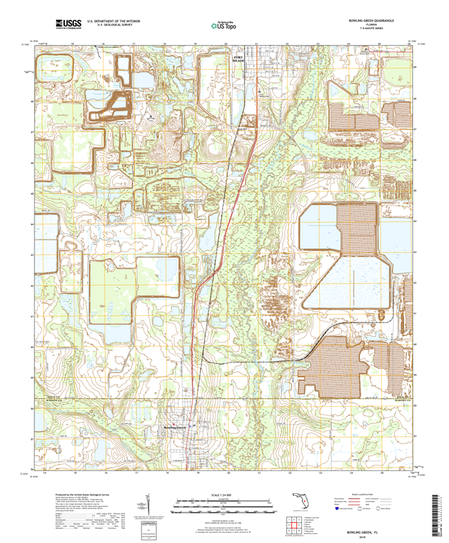 Bowling Green Florida - 24k Topo Map