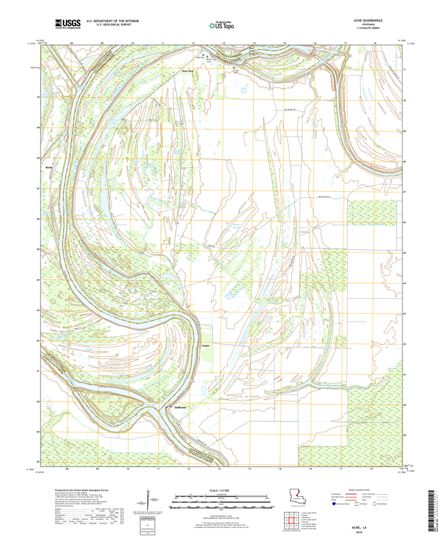 Acme Louisiana - 24k Topo Map