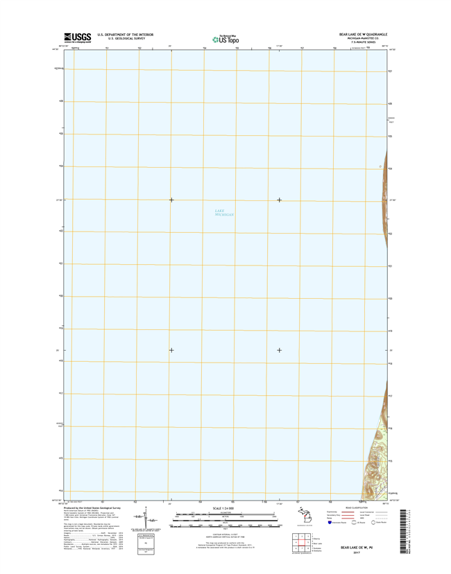 Bear Lake OE W Michigan - 24k Topo Map