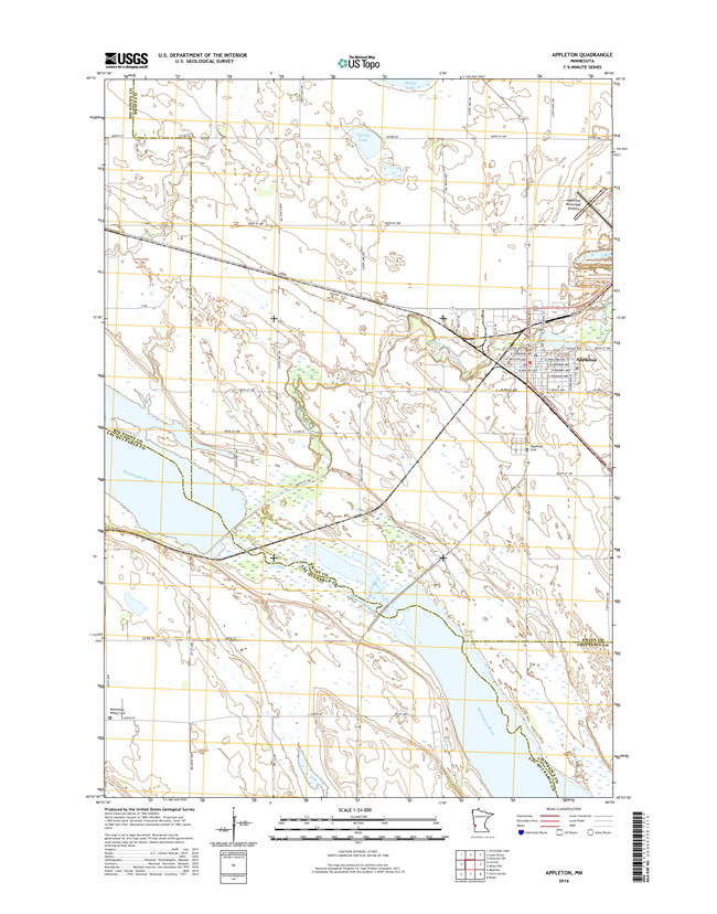 Appleton Minnesota - 24k Topo Map