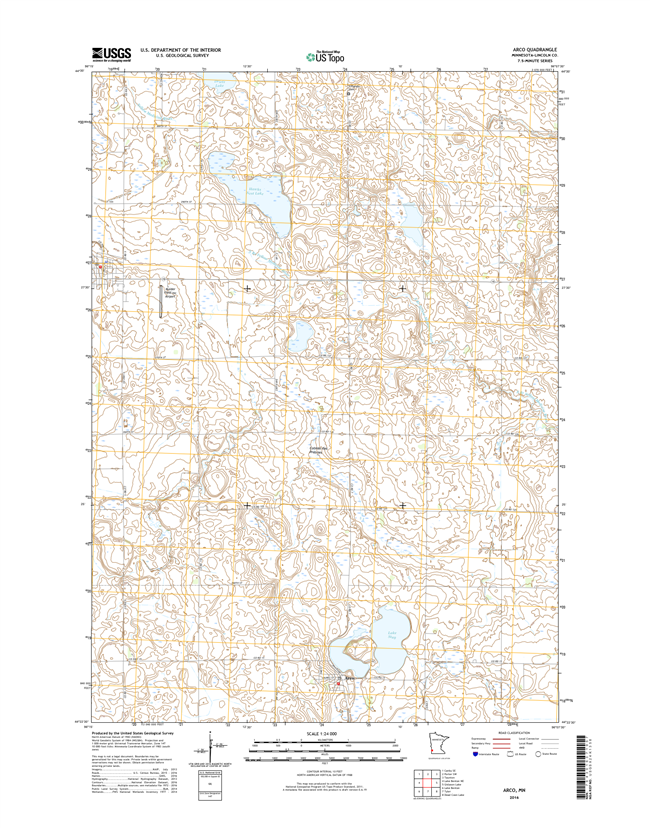 Arco Minnesota - 24k Topo Map
