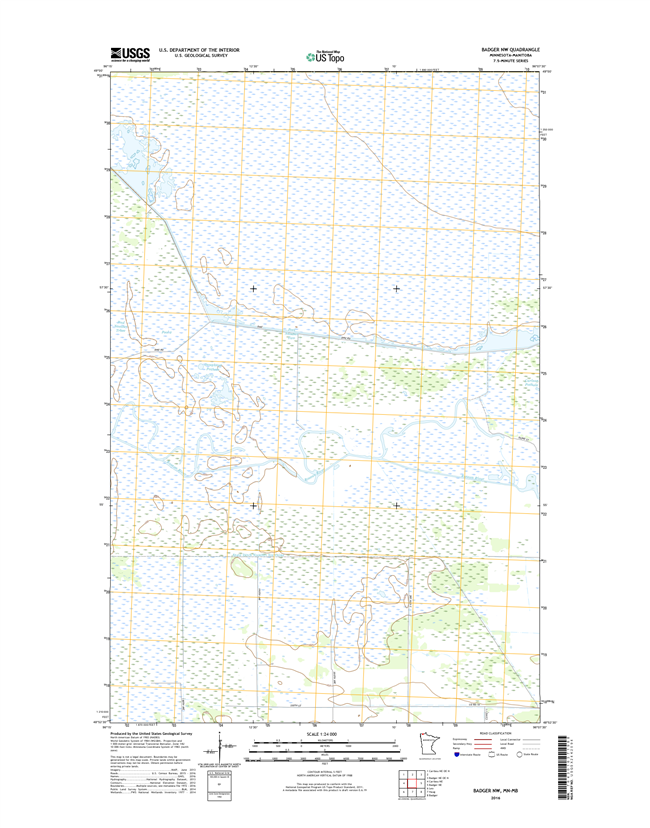 Badger NW Minnesota - 24k Topo Map