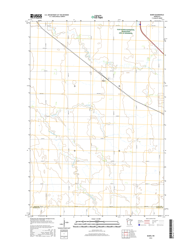 Baker Minnesota - 24k Topo Map