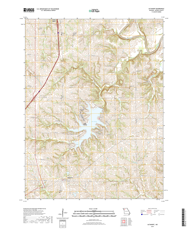 Altamont Missouri - 24k Topo Map