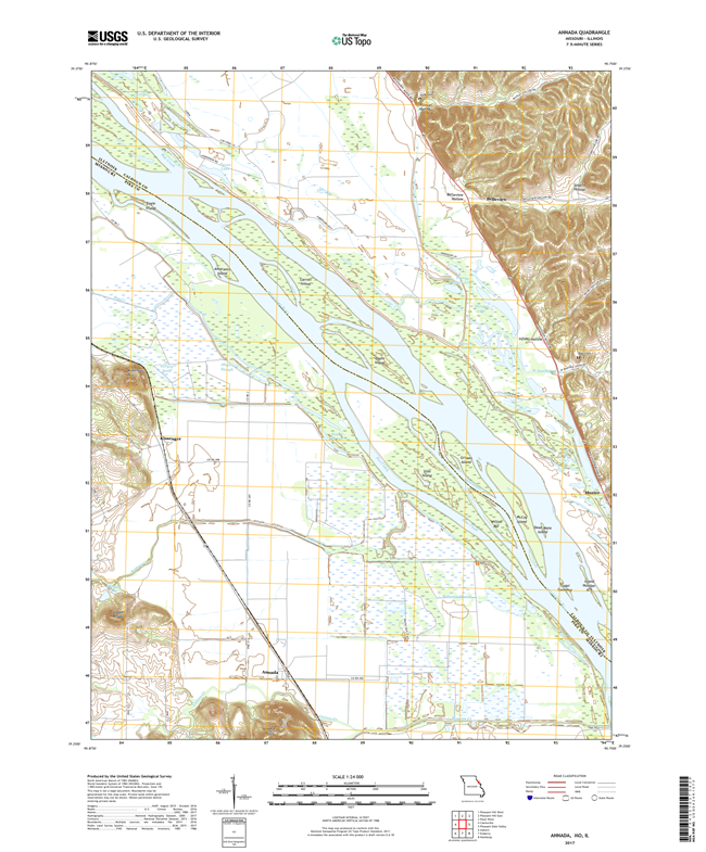 Annada Missouri - Illinois - 24k Topo Map