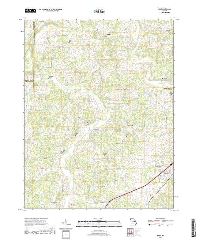 Argo Missouri - 24k Topo Map