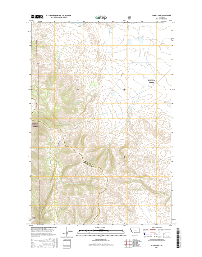 Alkali Lake Montana - 24k Topo Map