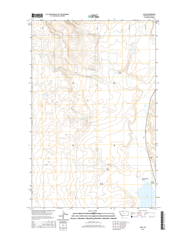Aloe Montana - 24k Topo Map