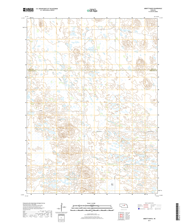 Adams - Nebraska - 24k Topo Map