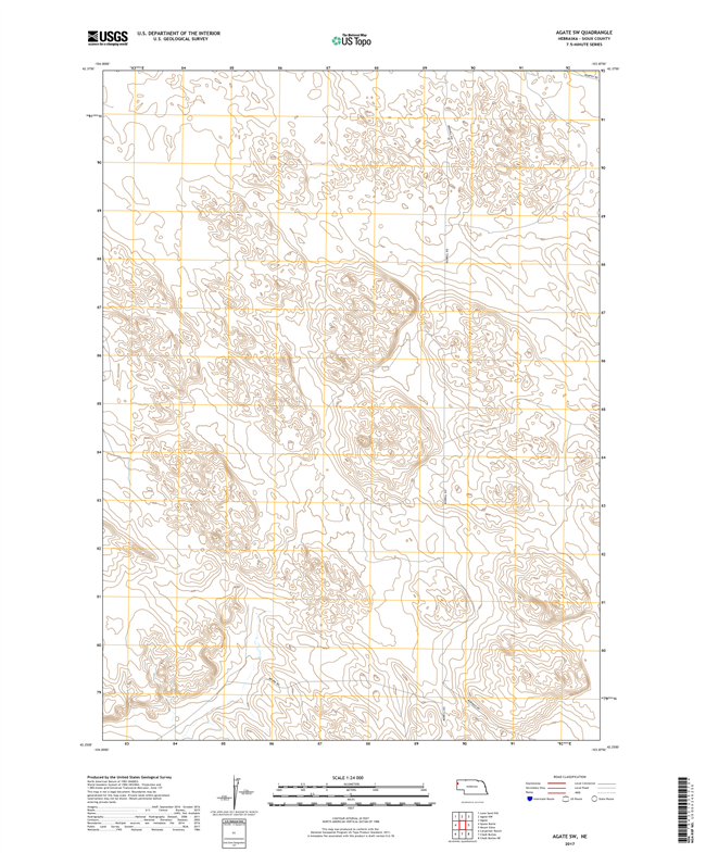 Ainsworth - Nebraska - 24k Topo Map