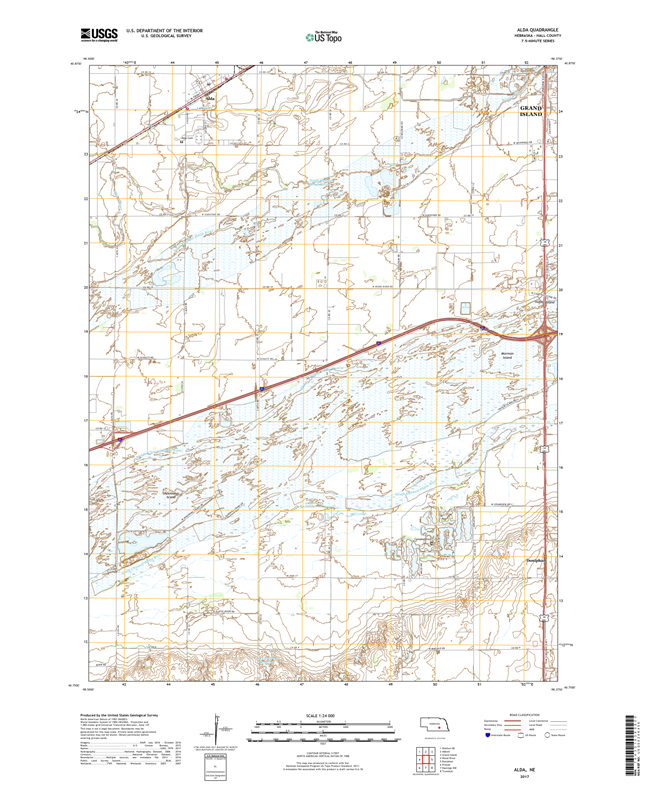 Alexandria - Nebraska - 24k Topo Map