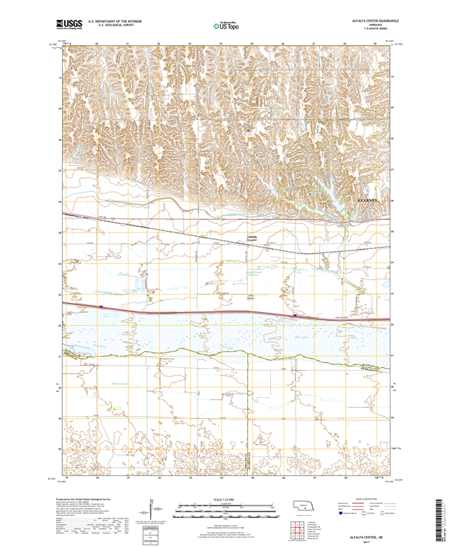Alkali Lake - Nebraska - 24k Topo Map