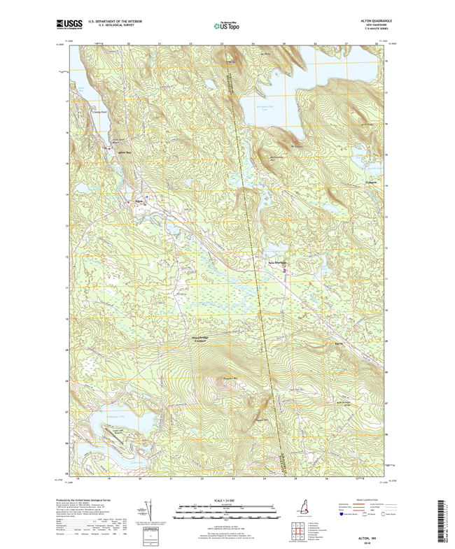 Alton New Hampshire - 24k Topo Map