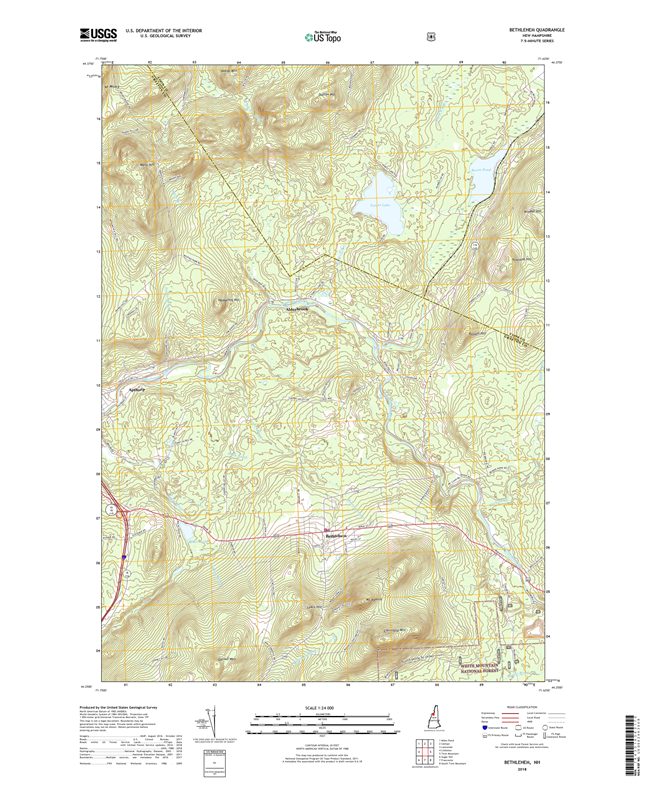 Bethlehem New Hampshire - 24k Topo Map