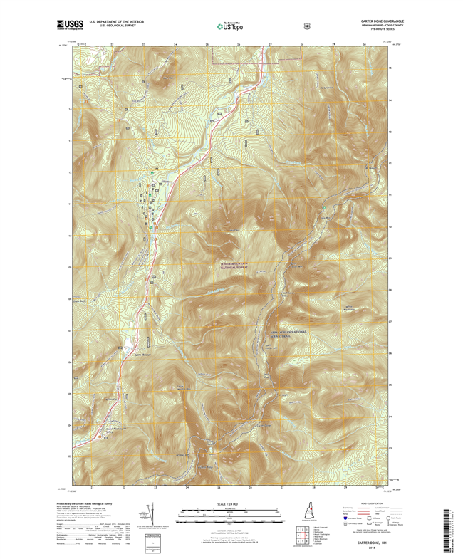 Carter Dome New Hampshire - 24k Topo Map