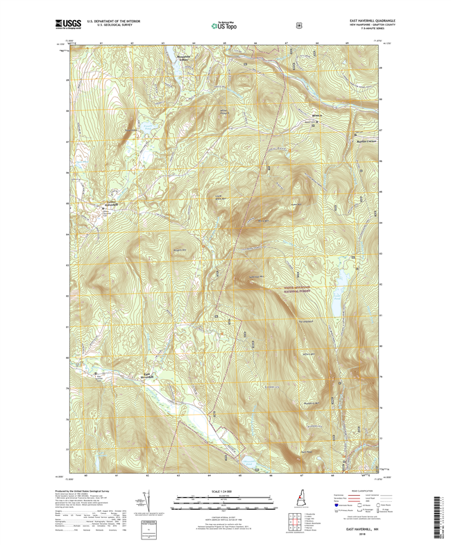 East Haverhill New Hampshire - 24k Topo Map