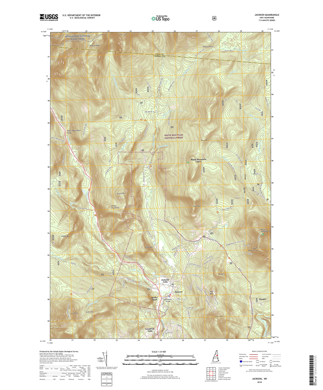 Jackson New Hampshire - 24k Topo Map