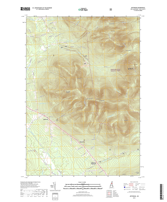 Jefferson New Hampshire - 24k Topo Map