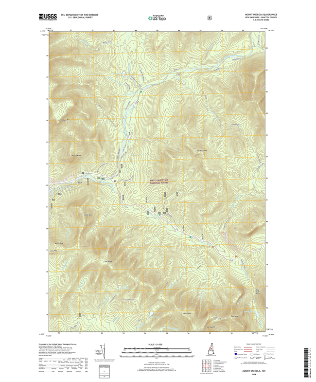 Mount Osceola New Hampshire - 24k Topo Map