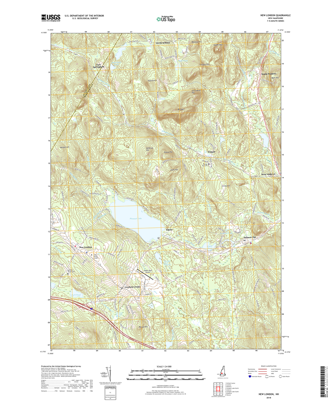 New London New Hampshire - 24k Topo Map