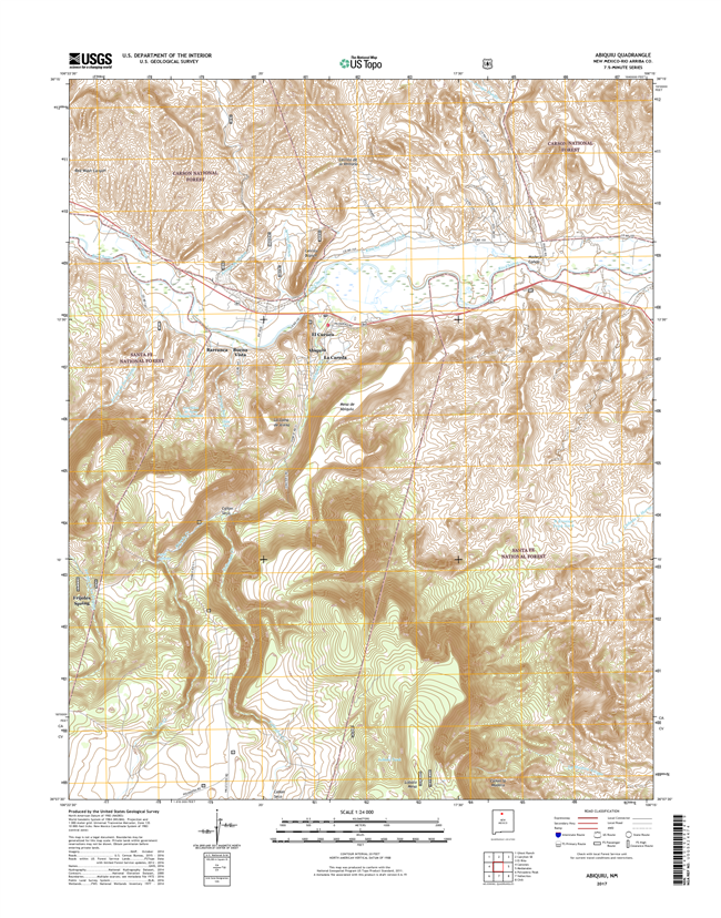 Abiquiu New Mexico - 24k Topo Map