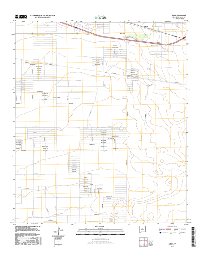 Akela New Mexico - 24k Topo Map