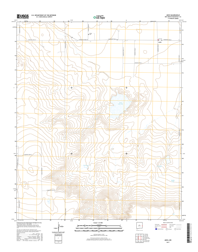 Arch New Mexico - 24k Topo Map