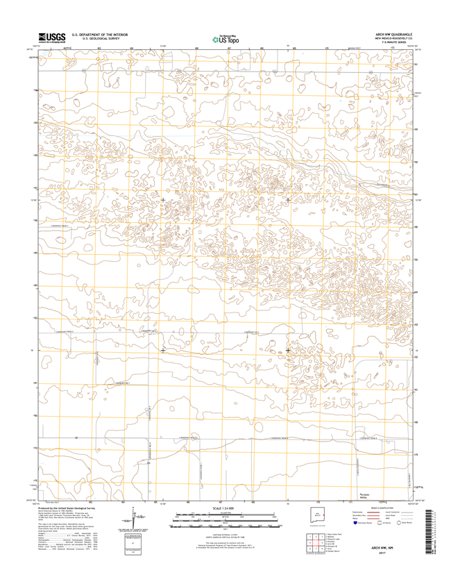 Arch NW New Mexico - 24k Topo Map