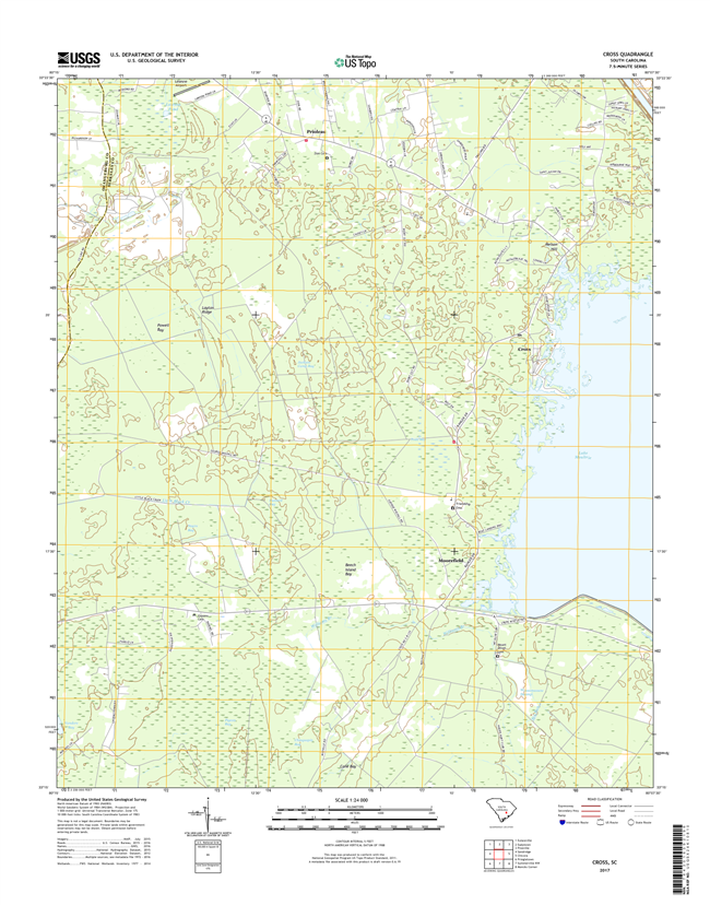 Cross South Carolina  - 24k Topo Map