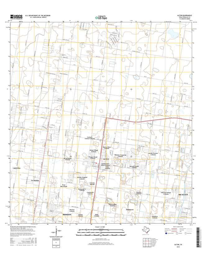Alton Texas - 24k Topo Map