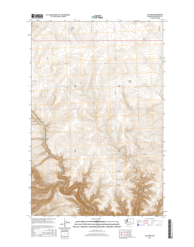 Alstown Washington  - 24k Topo Map