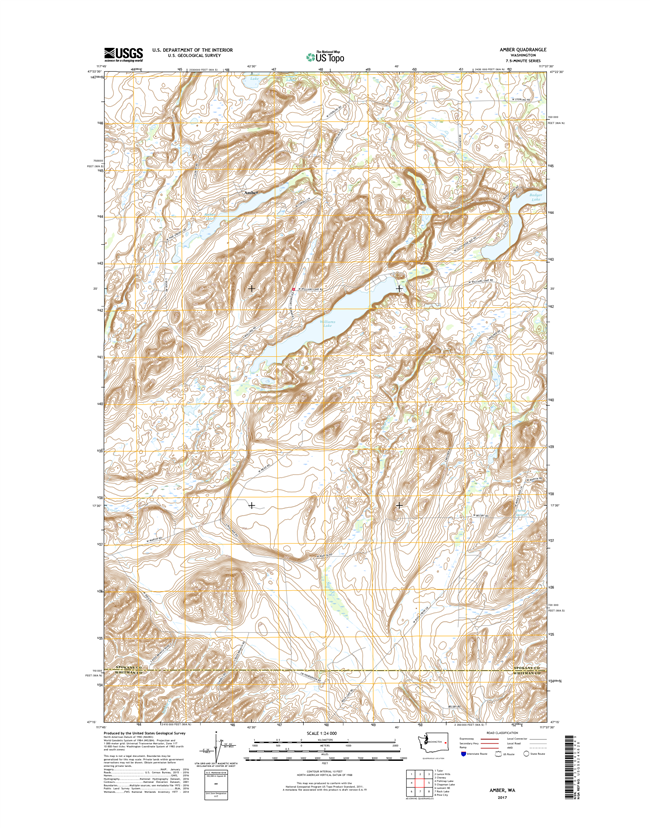 Amber Washington  - 24k Topo Map