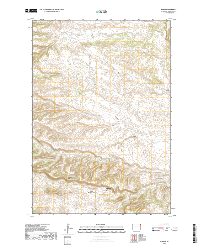 Aladdin Wyoming - 24k Topo Map